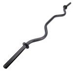 Barra W Musculação 120 Cm Academia Presilhas Exercícios