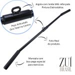 Barra Puxador Costas 1,20mt Pulley Triceps Remada Academia Zuí Brasil