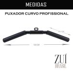 Puxador Barra Curva Triceps Pulley com Giro 