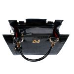 Kit Bolsa Feminina Castelo Preto Verniz Coleção Prada - Zuí Brasil 