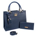 Kit Bolsa Feminina Castelo Relax Azul Marinho- Zuí Brasil