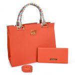 Kit Bolsa Feminina Castelo Relax Laranja - Zuí Brasil