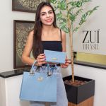Kit Bolsa Feminina Castelo Relax Azul Aço - Zuí Brasil 
