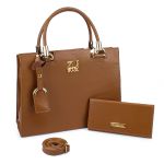 Kit Bolsa Feminina Castelo Relax Caramelo - Zuí Brasil