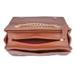 Bolsa Clutch Caramelo Pequena De Lado Alça De Corrente Zuí Brasil