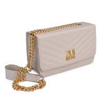 Bolsa Clutch Off White Pequena De Lado Alça De Corrente Zuí Brasil