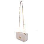 Bolsa Clutch Off White Pequena De Lado Alça De Corrente Zuí Brasil
