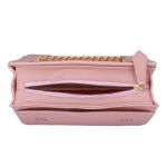 Bolsa Clutch Rosa Pequena De Lado Alça De Corrente Zuí Brasil