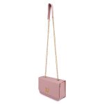 Bolsa Clutch Rosa Pequena De Lado Alça De Corrente Zuí Brasil