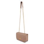 Bolsa Clutch Nude Pequena De Lado Alça De Corrente Zuí Brasil