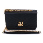Bolsa Clutch Preta Pequena De Lado Alça De Corrente Zuí Brasil