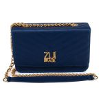 Bolsa Clutch Marinho Pequena De Lado Alça De Corrente Zuí Brasil