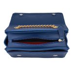 Bolsa Clutch Marinho Pequena De Lado Alça De Corrente Zuí Brasil