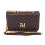 Bolsa Clutch Marrom Pequena De Lado Alça De Corrente Zuí Brasil