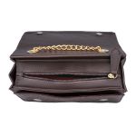 Bolsa Clutch Marrom Pequena De Lado Alça De Corrente Zuí Brasil