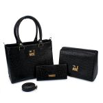 Kit Bolsa Feminina 3 Peças Roma Preto - Zuí Brasil