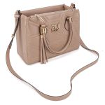 Bolsa Feminina Luxo Lorena Geométrico Nude Zuí Brasil