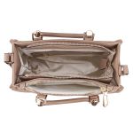 Bolsa Feminina Luxo Lorena Geométrico Nude Zuí Brasil