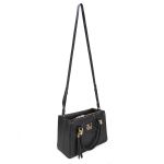 Bolsa Feminina Luxo Lorena Geométrico Preta Zuí Brasil 