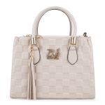 Bolsa Feminina Luxo Lorena Xadrez Off White Zuí Brasil