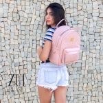 Mochila Grande Matelassê Rosa Zuí Brasil