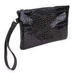 Bolsa Feminina Carteiro De Mão Festa Clutch Preta Zuí Brasil 