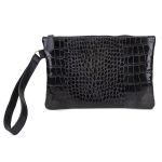Bolsa Feminina Carteiro De Mão Festa Clutch Preta Zuí Brasil 