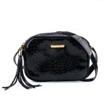 Bolsa Zuí Brasil Transversal Croco Preto