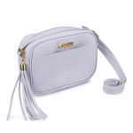 Bolsa Zuí Brasil Transversal Quadrada Branca Bolso