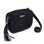 Bolsa Zuí Brasil Transversal Quadrada Relax Preto 