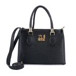 Bolsa Feminina Stachel Loren Zuí Brasil Transversal De Mão Preta