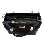 Bolsa Feminina Stachel Loren Zuí Brasil Transversal De Mão Preta