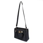 Bolsa Feminina Stachel Loren Zuí Brasil Transversal De Mão Preta