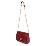 Bolsa Flap Croco Verniz Marsala Zuí Brasil Nova Coleção