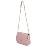 Bolsa Flap Croco Verniz Rosa Zuí Brasil Nova Coleção