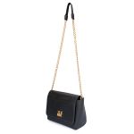Bolsa Flap Croco Preta Zuí Brasil Nova Coleção