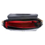 Bolsa Flap Croco Preta Zuí Brasil Nova Coleção