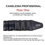 Peso Caneleira 10 Kg Para Treino Fitness (o Par) - Tornozeleira Zuí Brasil 