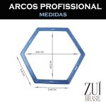Kit Funcional Aro Hexagonal Circuito Agilidade Argola 08 Pç Zuí Brasil