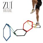Kit Funcional Aro Hexagonal Circuito Agilidade Argola 08 Pç Zuí Brasil
