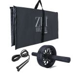 Kit Funcional Colchonete Dobrável + Corda Pular + Roda Abdominal - Zuí Brasil