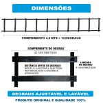 Escada De Agilidade Treino Funcional 10 Degraus PVC - Zuí Brasil 