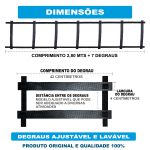 Escada De Agilidade Treino Funcional 7 Degraus PVC - Zuí Brasil 