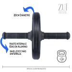 Kit Treino Corda de Pular + 10 Cones + 10 Pratos + Escada Agilidade + Roda Abdominal Zuí Brasil