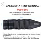 Kit Colchonete Academia e Peso Caneleira 5 Kg Para Treino (o Par) - Zuí Brasil