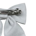 Laço de Cabelo Adulto Infantil Grande Luxo Boneca Prendedor Presilha Branco