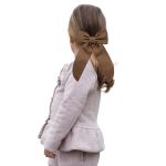 Laço de Cabelo Adulto Infantil Grande Luxo Boneca Prendedor Presilha Caqui