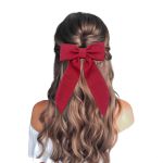Laço de Cabelo Adulto Infantil Grande Luxo Boneca Prendedor Presilha Marsala