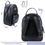 Mochila Grande Matelassê Preta Zuí Brasil