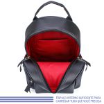 Mochila Couro Ecológico Preta Zuí Brasil